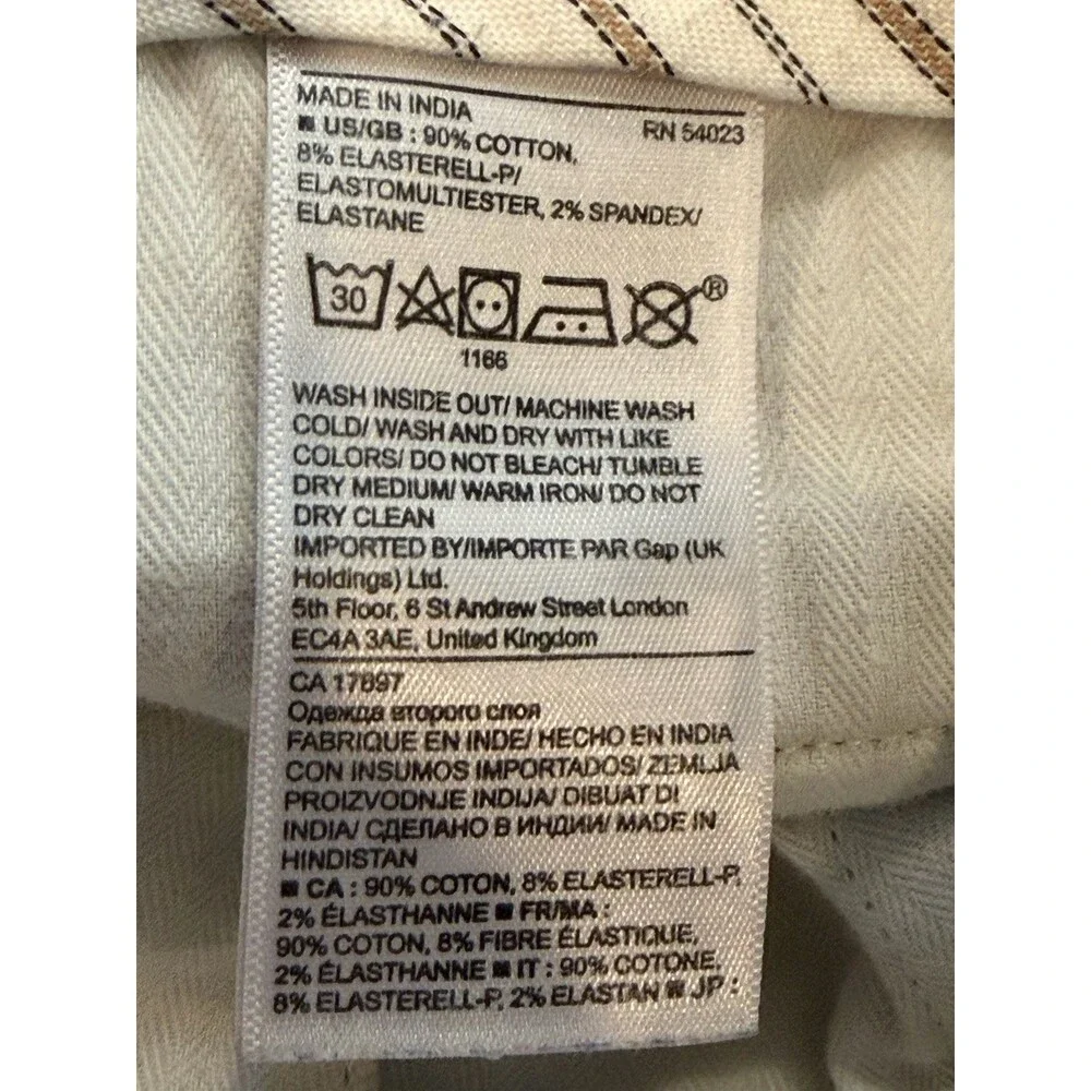 Banana Republic Pants Men's 31x32 Tan Fulton Chino Flat Front